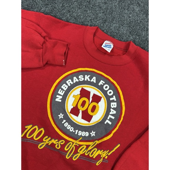 Jerzees Other - VTG 1989 Nebraska Football 100 Years Of Glory Crewneck Sweatshirt USA M